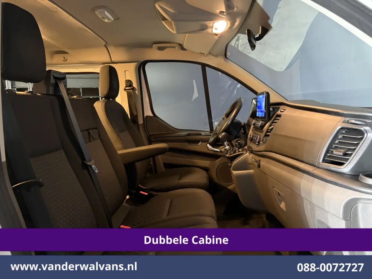 2.0 TDCI 130pk L2H1 Dubbele Cabine Euro6 Airco | 6-Zits | Camera | Apple Carplay | Cruisecontrol Android Auto, Stoelverwarming, Parkeersensoren, Achterklep