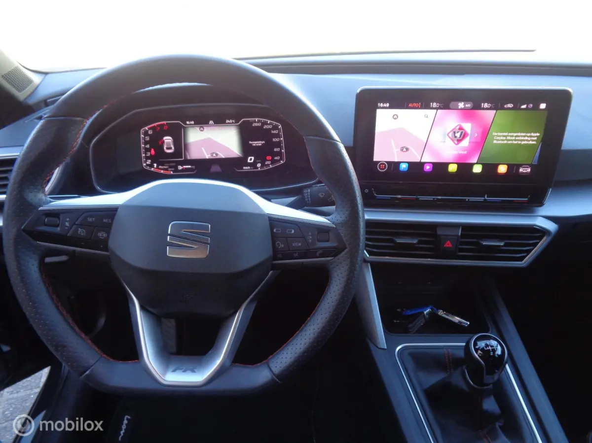 1.0 TSI FR 81kw Airco/LM velgen/FULL LED/Dig dash/Sfeer pak/Navigatie/Apple carplay/Zwarte hemel/PDC/1 st eig