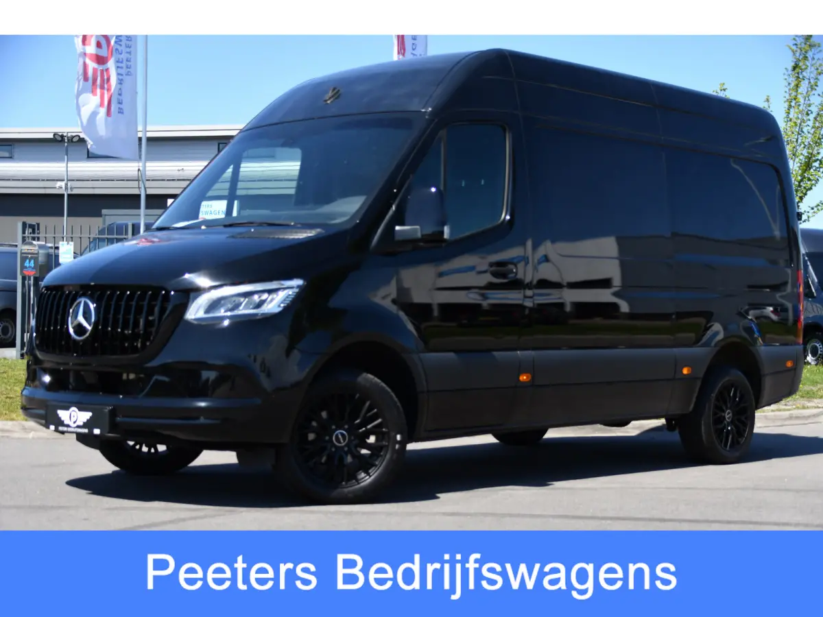 319 1.9 CDI L2H2 RWD Black Edition Camera, Cruise, Carplay, LED, 190pk, Multimedia, Automaat, Geveerde stoel, Sensoren, Trekhaak, Uniek!