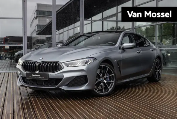 840i xDrive High Executive | M-SPORT | INDIVIDUAL FROZEN BLUESTONE | 20 INCH | HARMAN KARDON | SCHUIF-KANTELDAK | SOFTCLOSE | BMW LASER | RIJ-ASSISTENTIE PAKKET | INTEGRAL ACTIVE STEERING | 