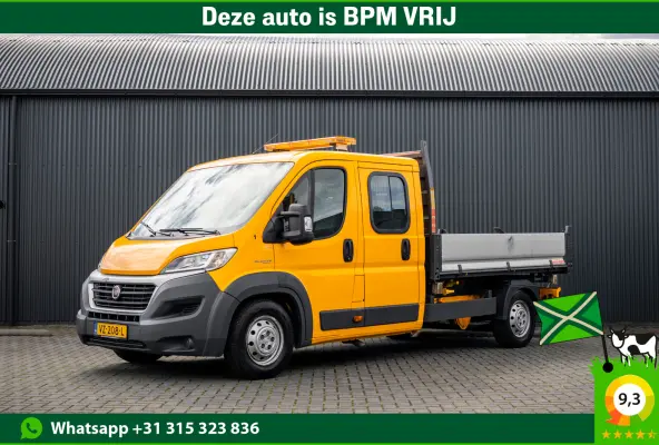 150 Multijet 2.3 L3H1 | 150 PK | 6-Zits | 3-Zijdige kipper | 1e Eigenaar | Airco | Trekhaak