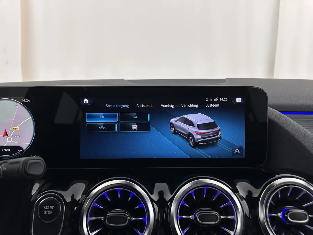 350 4MATIC Luxury Line 67 kWh [ 3-Fase-11kW ]{SoH-94%} (INCL-BTW) *HEATPUMP | LEATHER | FULL-LED | BLINDSPOT | WIDESCREEN-DIGICOCKPIT | HEATED-SPORTSEATS | CAMERA | NAVI-FULLMAP | DAB | AMBI