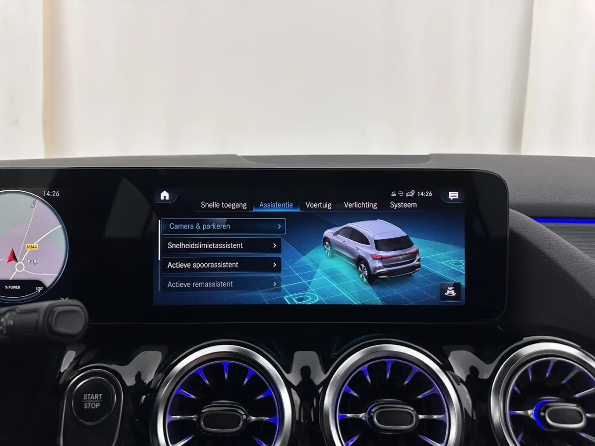 350 4MATIC Luxury Line 67 kWh [ 3-Fase-11kW ]{SoH-94%} (INCL-BTW) *HEATPUMP | LEATHER | FULL-LED | BLINDSPOT | WIDESCREEN-DIGICOCKPIT | HEATED-SPORTSEATS | CAMERA | NAVI-FULLMAP | DAB | AMBI