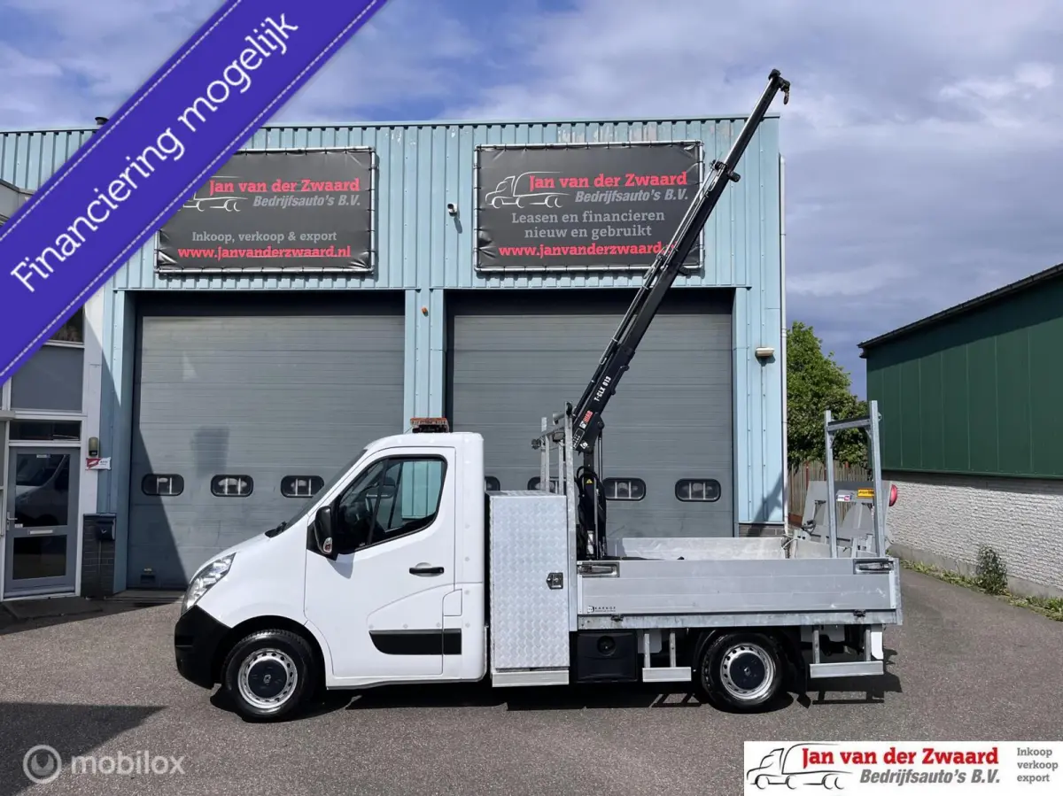 opel movano T35 2.3 DCI Open laadbak Hydraulische kraan Pick up EURO 6