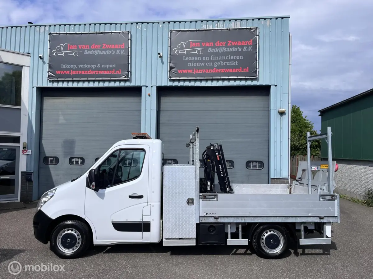 opel movano T35 2.3 DCI Open laadbak Hydraulische kraan Pick up EURO 6