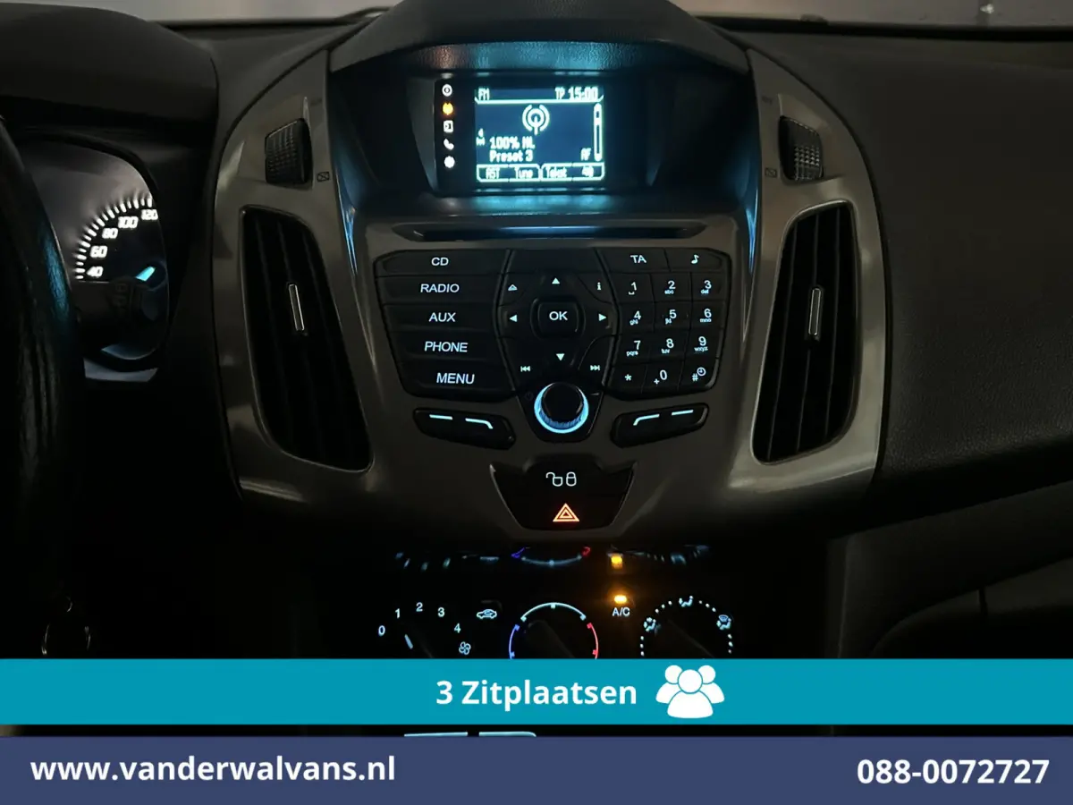 1.5 TDCI L1H1 Euro6 Airco | 3-Zits | 2x Zijdeur | Trekhaak | LM Velgen | Verwarmde Voorruit Parkeersensoren, Bijrijdersbank