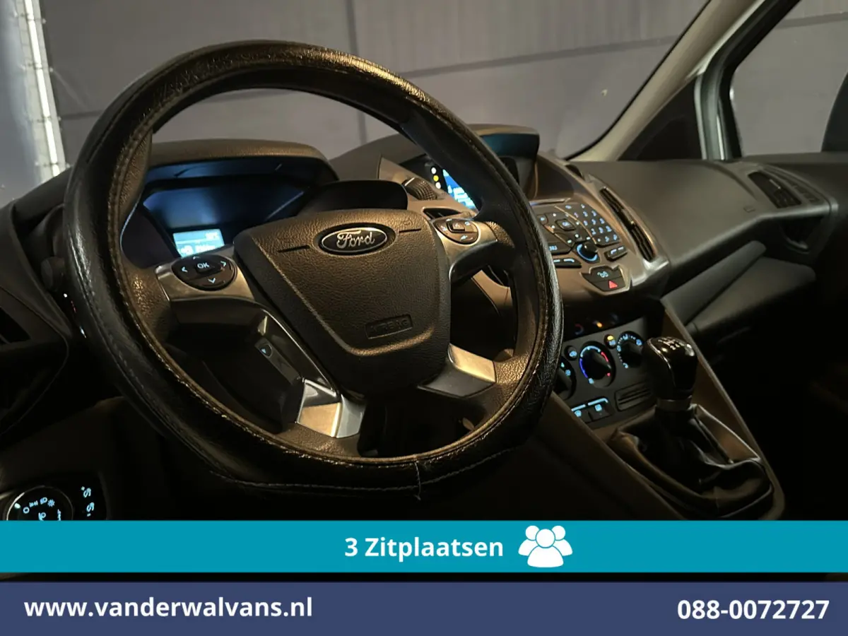 1.5 TDCI L1H1 Euro6 Airco | 3-Zits | 2x Zijdeur | Trekhaak | LM Velgen | Verwarmde Voorruit Parkeersensoren, Bijrijdersbank
