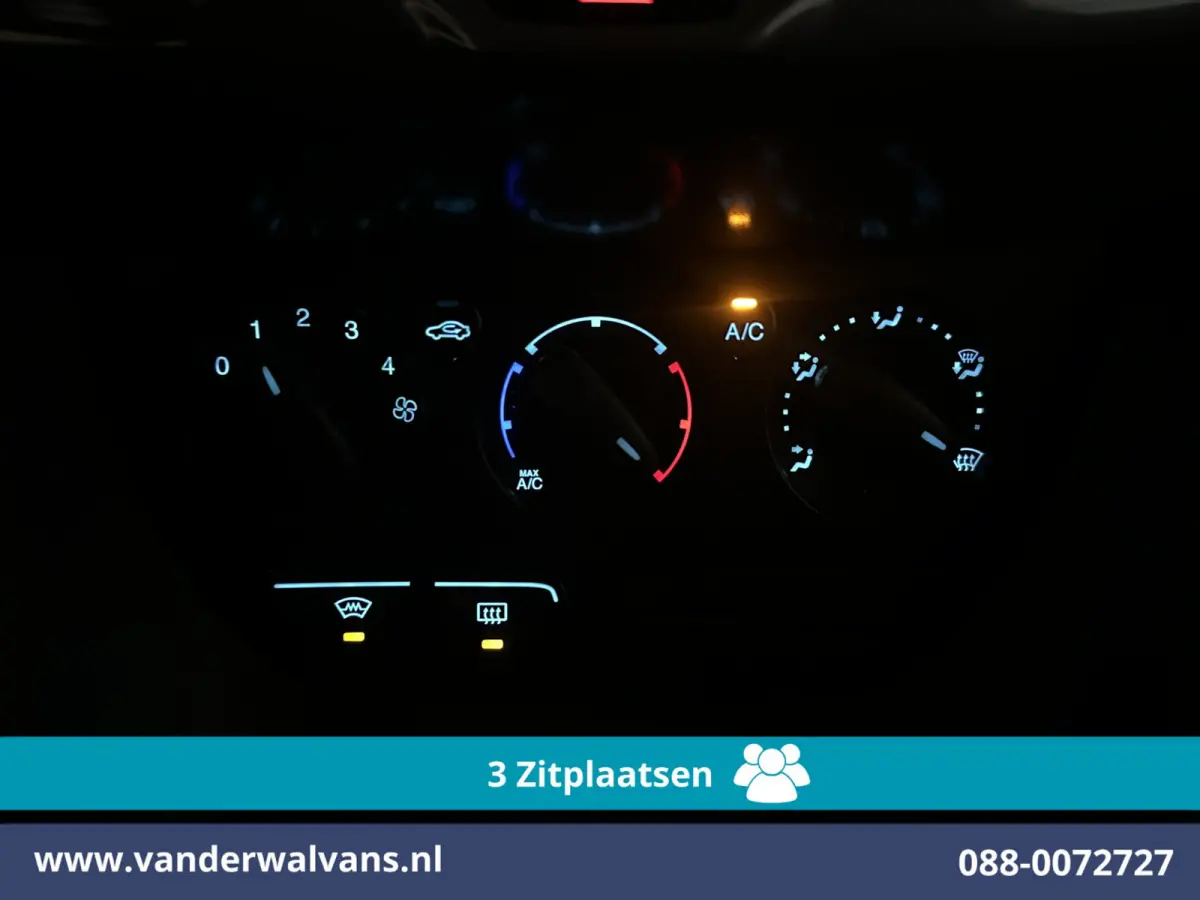 1.5 TDCI L1H1 Euro6 Airco | 3-Zits | 2x Zijdeur | Trekhaak | LM Velgen | Verwarmde Voorruit Parkeersensoren, Bijrijdersbank