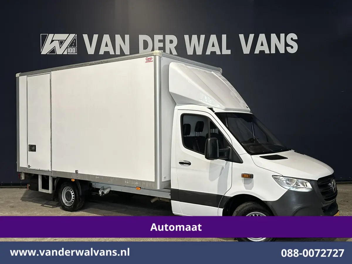314CDI 143pk Automaat Bakwagen 21m3 KUUB Laadklep Zijdeur Euro6 Airco | Bijrijdersbank Lat om Lat betimmering, Leder