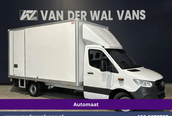 314CDI 143pk Automaat Bakwagen 21m3 KUUB Laadklep Zijdeur Euro6 Airco | Bijrijdersbank Lat om Lat betimmering, Leder