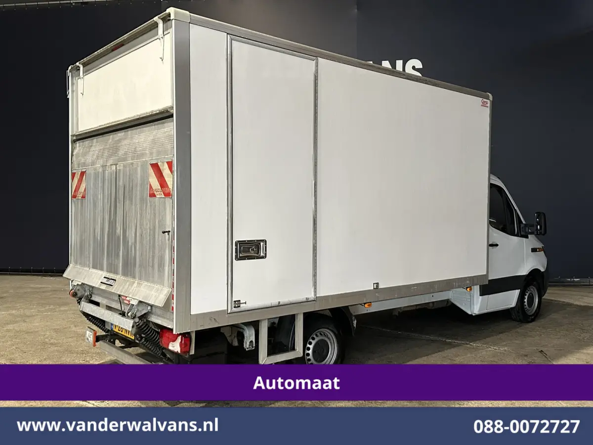 314CDI 143pk Automaat Bakwagen 21m3 KUUB Laadklep Zijdeur Euro6 Airco | Bijrijdersbank Lat om Lat betimmering, Leder