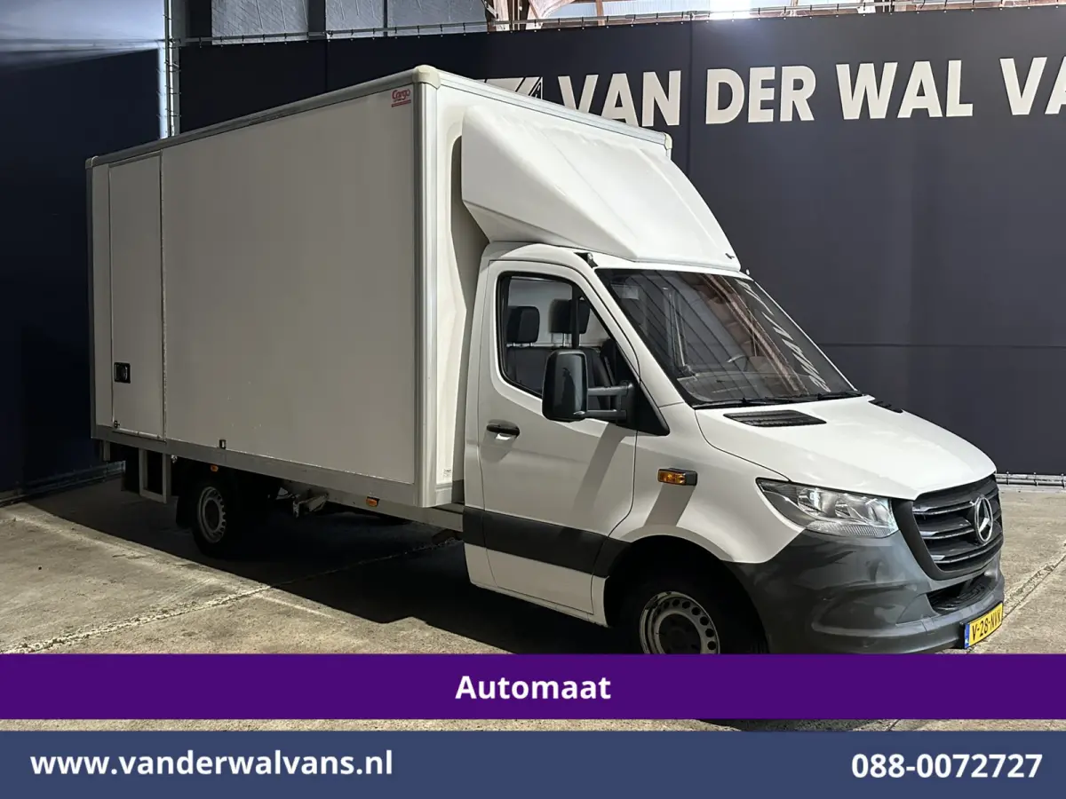 314CDI 143pk Automaat Bakwagen 21m3 KUUB Laadklep Zijdeur Euro6 Airco | Bijrijdersbank Lat om Lat betimmering, Leder