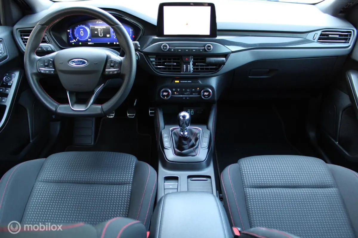 1.0 EcoBoost 125 PK Hybrid ST Line X Business, Trekhaak, Donker glas, Cruise, Clima, Pdc voor + achter + Camera, Navi, App connect, Keyless Go-Entry