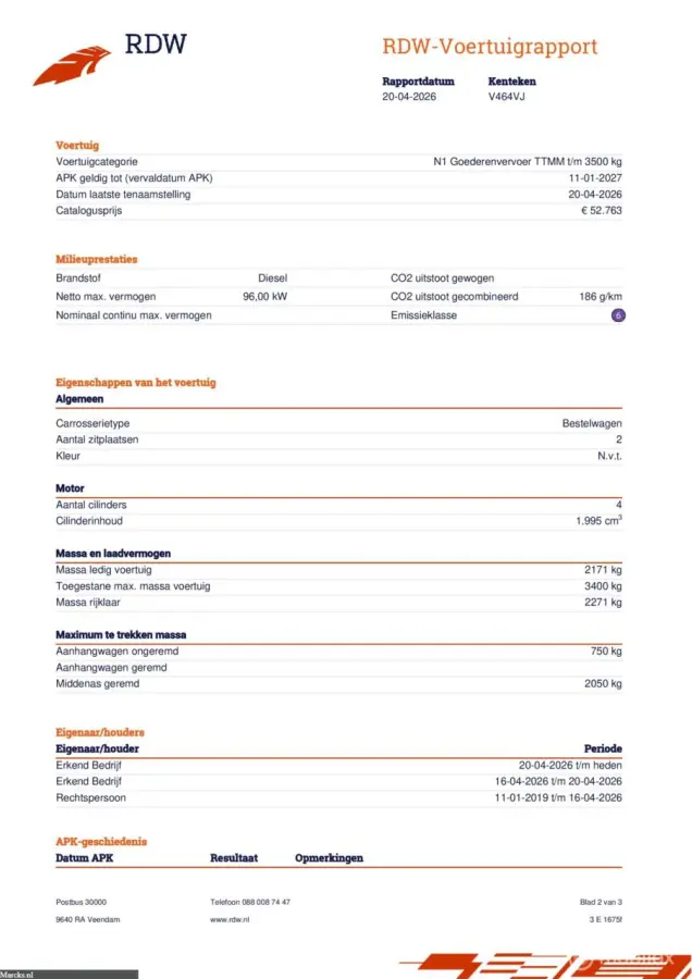 340 2.0 TDCI L2H1 Limited Automaat EURO6