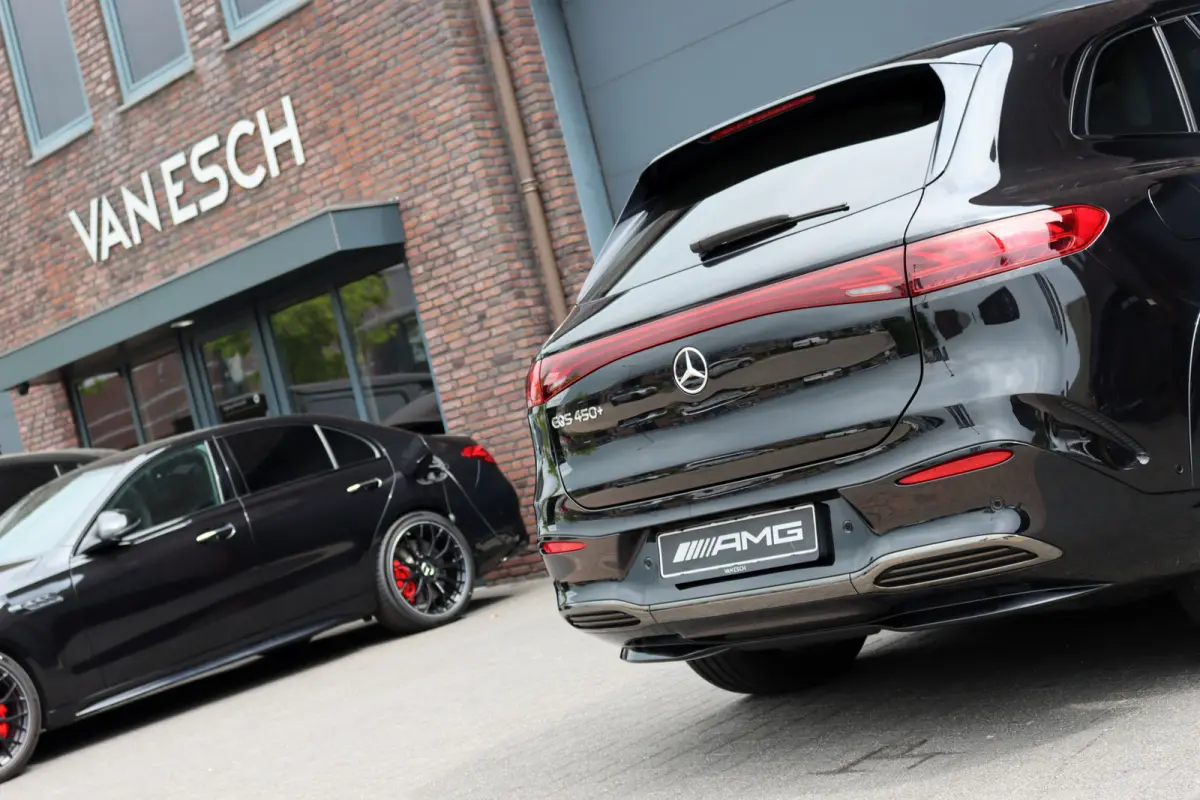 450+ AMG Line 108 kWh | Luchtvering | Hyperscreen | Achterasbesturing | Massage | Distronic+ | Entertainment Achter | Massage | Burmester | Verwarmd Stuurwiel | Tablet | HUD |