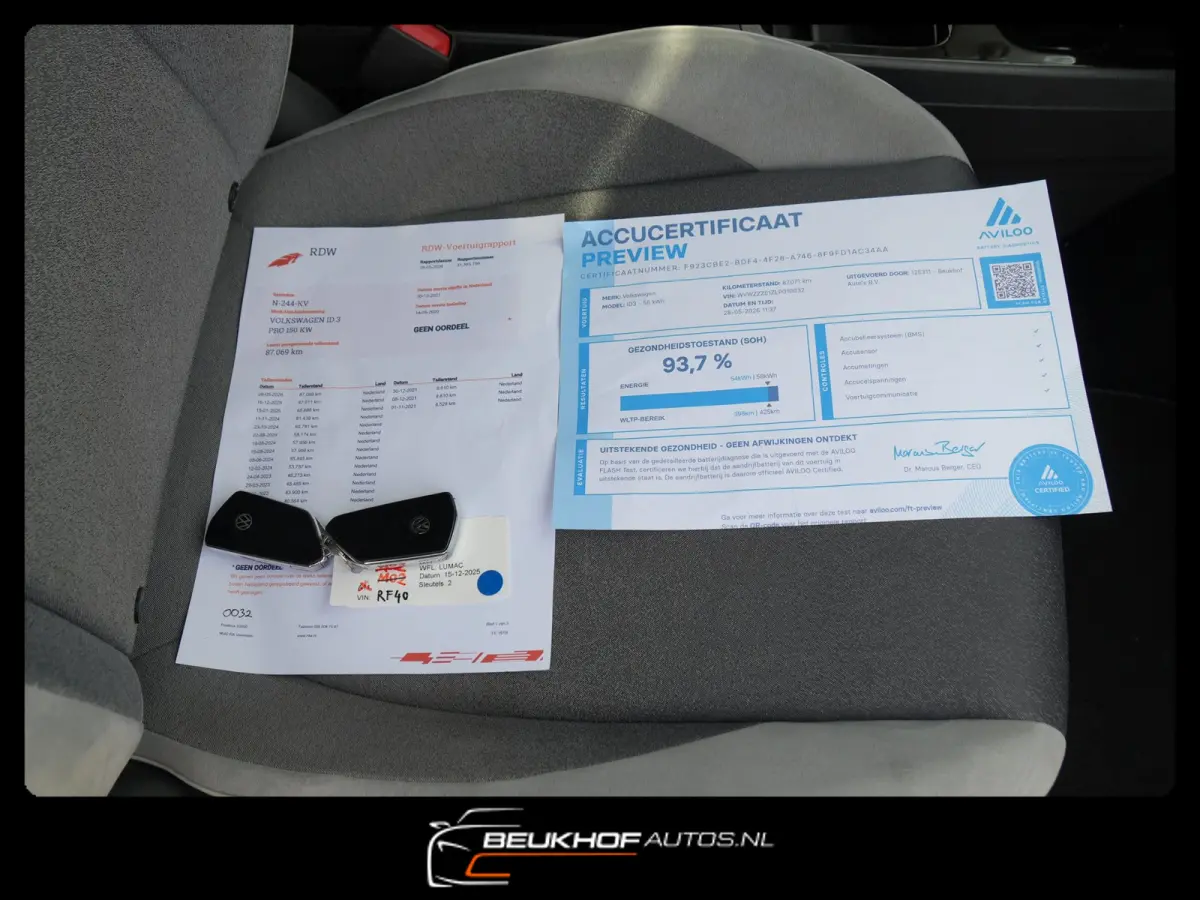 First Plus 58 kWh Cam Adapt Cruise Soh 93.7%