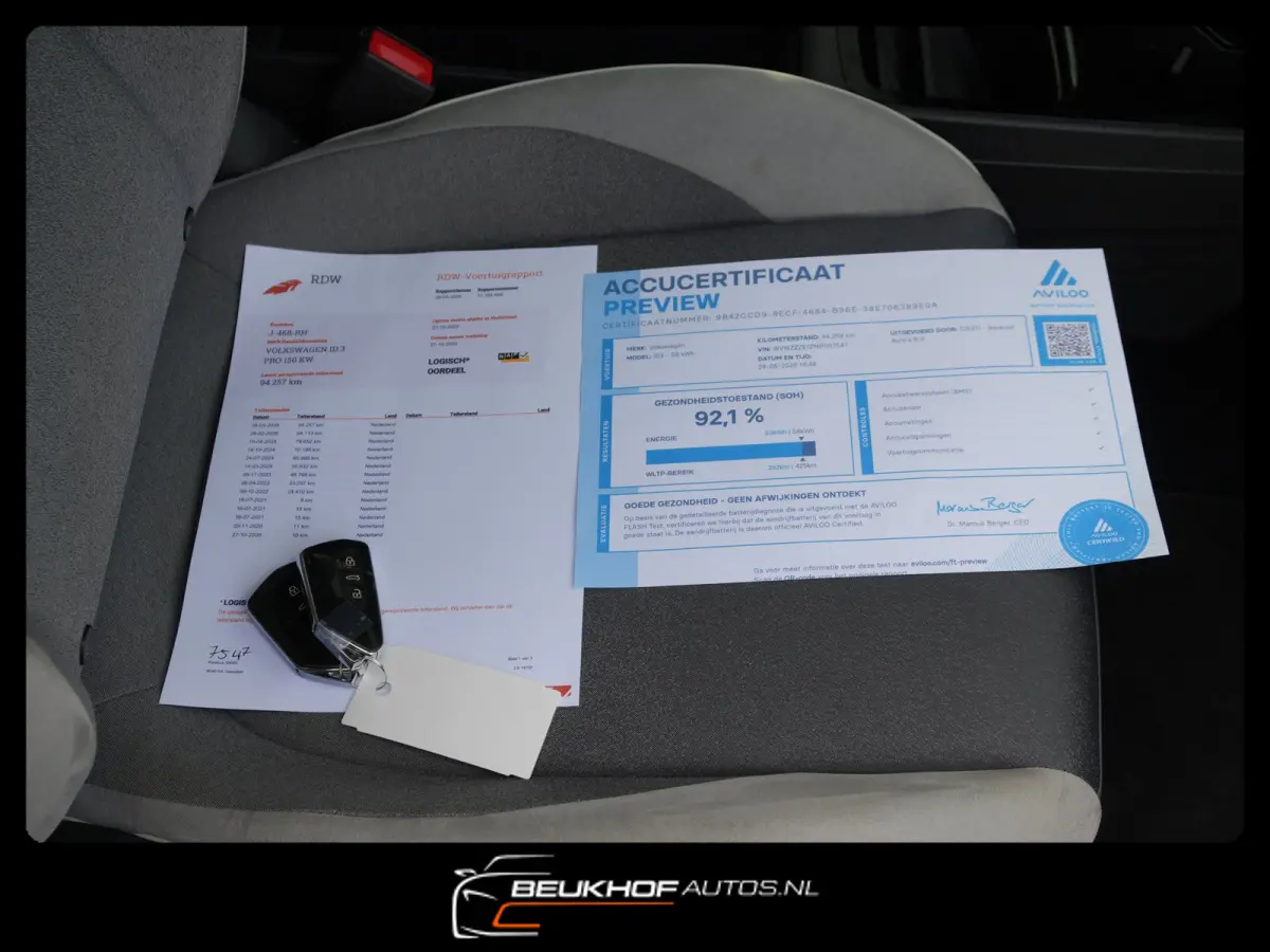 First Plus 58 kWh Carplay Nav Camera Soh 92%