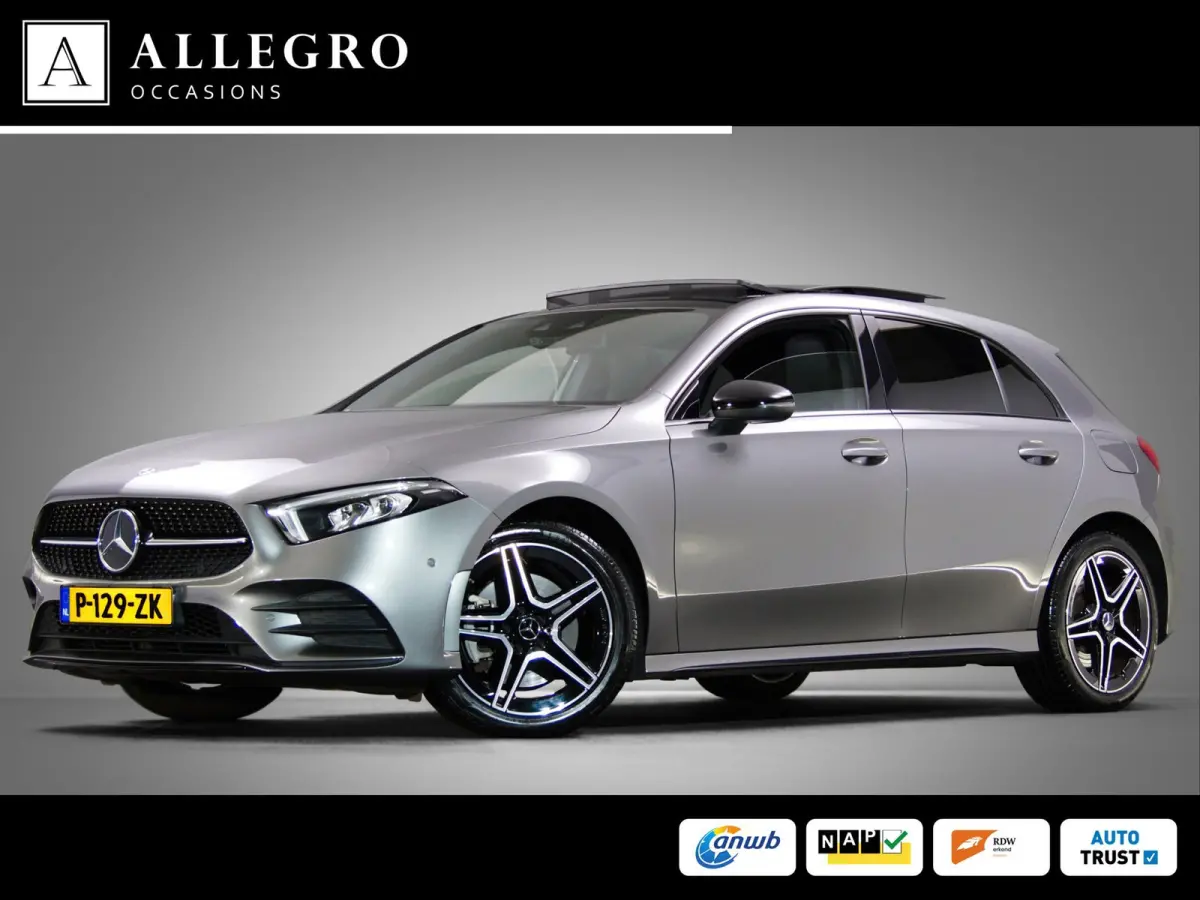 180 AMG Line (SFEERVERLICHTING, STOELVERWARMING, PANO, APPLE CARPLAY/ANDROID AUTO, MULTIFUNCTIONEEL STUUR)