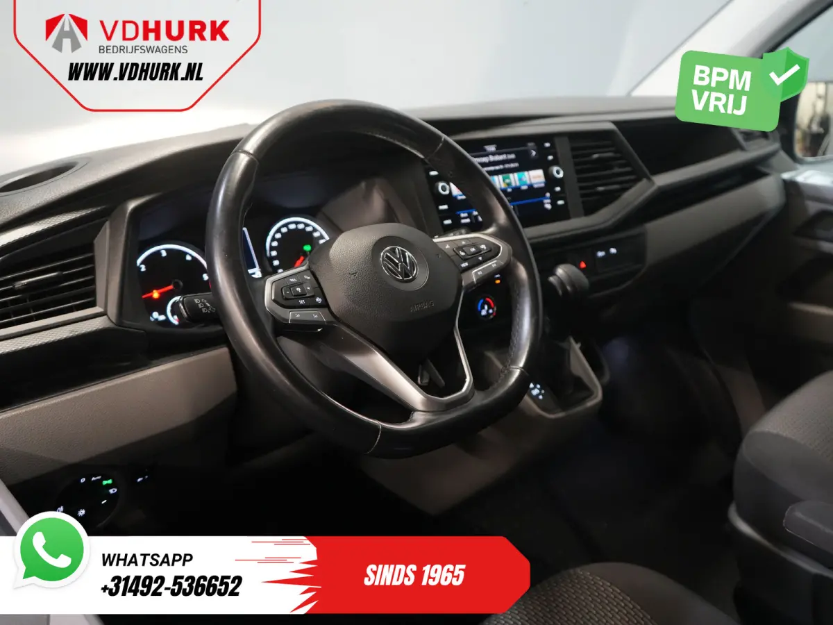 T6.1 2.0 TDI 150 pk DSG Aut. L2 DC Dubbel Cabine (DEMO) BPM VRIJ! Adapt. Cruise/ 2.5t Trekhaak/ NAVI/ Carplay/ PDC/ LMV/ Airco
