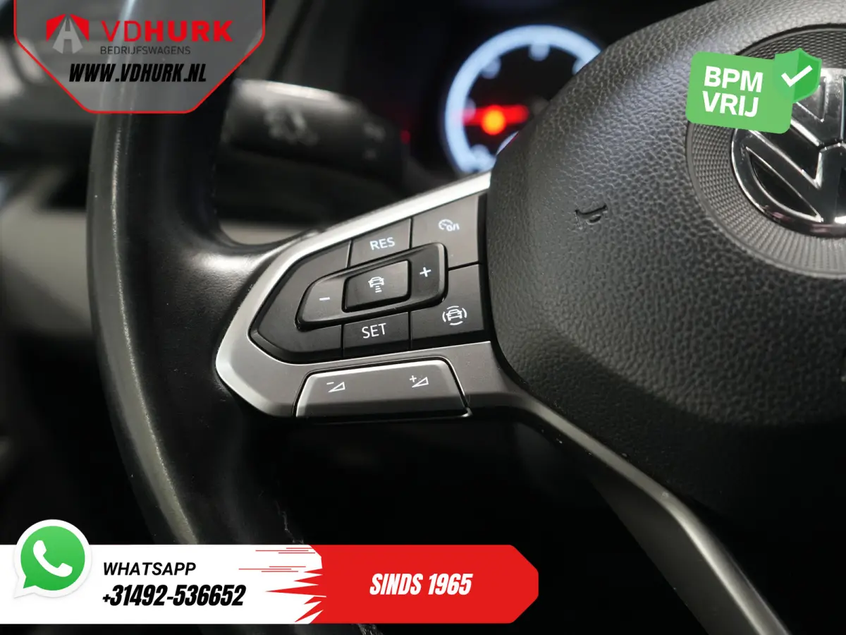 T6.1 2.0 TDI 150 pk DSG Aut. L2 DC Dubbel Cabine (DEMO) BPM VRIJ! Adapt. Cruise/ 2.5t Trekhaak/ NAVI/ Carplay/ PDC/ LMV/ Airco