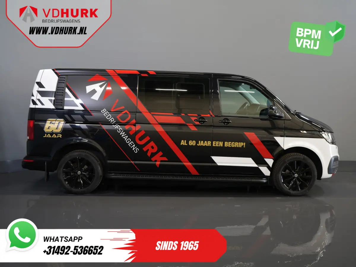 T6.1 2.0 TDI 150 pk DSG Aut. L2 DC Dubbel Cabine (DEMO) BPM VRIJ! Adapt. Cruise/ 2.5t Trekhaak/ NAVI/ Carplay/ PDC/ LMV/ Airco
