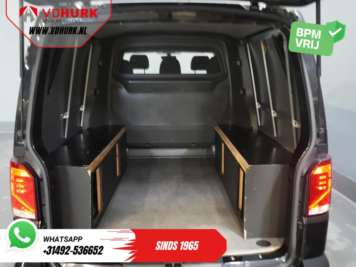 T6.1 2.0 TDI 150 pk DSG Aut. L2 DC Dubbel Cabine (DEMO) BPM VRIJ! Adapt. Cruise/ 2.5t Trekhaak/ NAVI/ Carplay/ PDC/ LMV/ Airco
