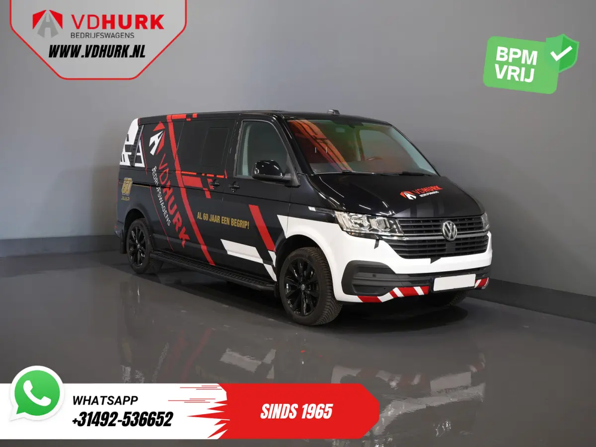 T6.1 2.0 TDI 150 pk DSG Aut. L2 DC Dubbel Cabine (DEMO) BPM VRIJ! Adapt. Cruise/ 2.5t Trekhaak/ NAVI/ Carplay/ PDC/ LMV/ Airco