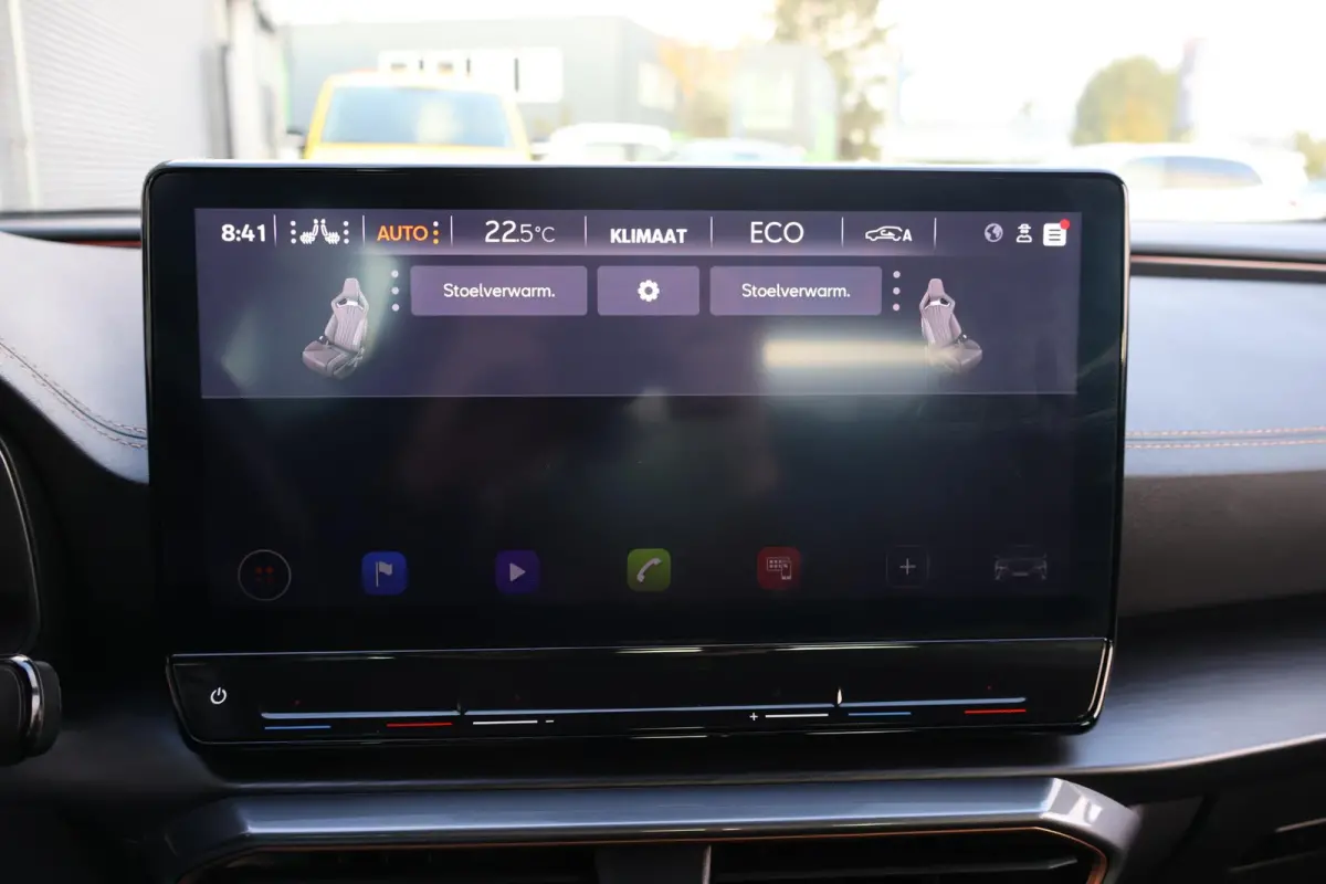 1.4 VZ Copper Edition 245PK | 1e Eigenaar | Dealer Onderh. | BTW | Cupra knop | Sfeer | 360Cam | Winterpack | Matrix LED | Camera | Elek klep | ACC | Climate | Carplay | 1 Laadkabel | Donker