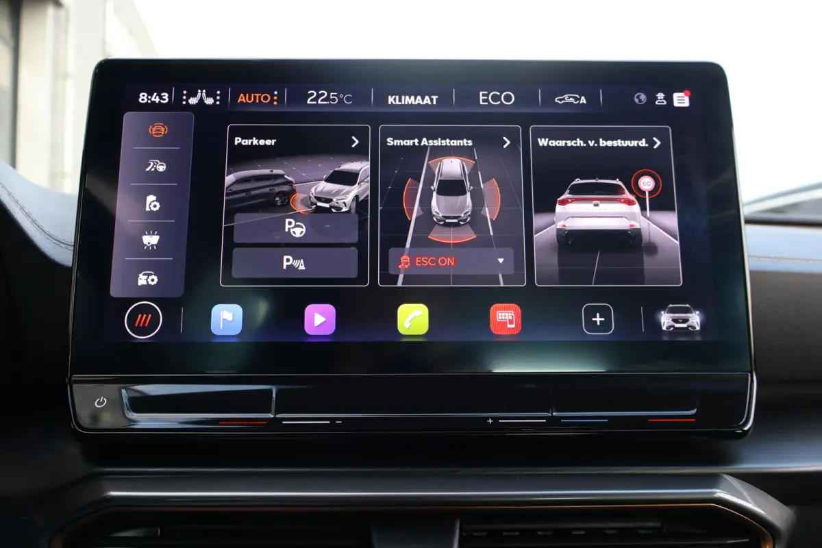 1.4 VZ Copper Edition 245PK | 1e Eigenaar | Dealer Onderh. | BTW | Cupra knop | Sfeer | 360Cam | Winterpack | Matrix LED | Camera | Elek klep | ACC | Climate | Carplay | 1 Laadkabel | Donker