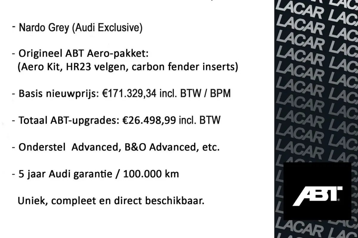 60 TFSIe ABT Aero I B&O + Onderst. Advanced I 5j gar