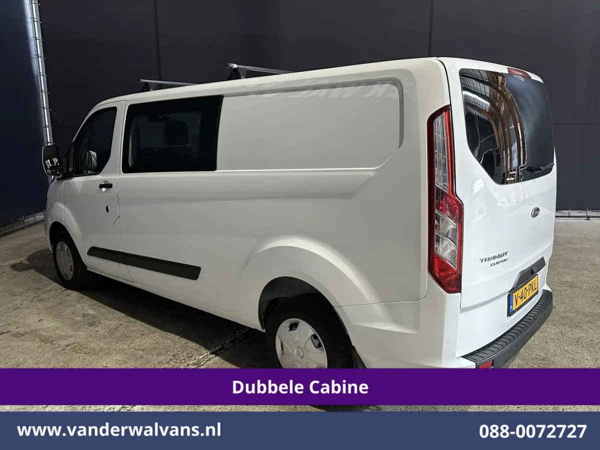 2.0 TDCI 131pk L2H1 Dubbele Cabine Inrichting Euro6 Airco | 5-Zits | Camera | Cruisecontrol | LED Parkeersensoren, Stoelverwarming, Achterklep, Dakdragers, 2800kg trekvermogen