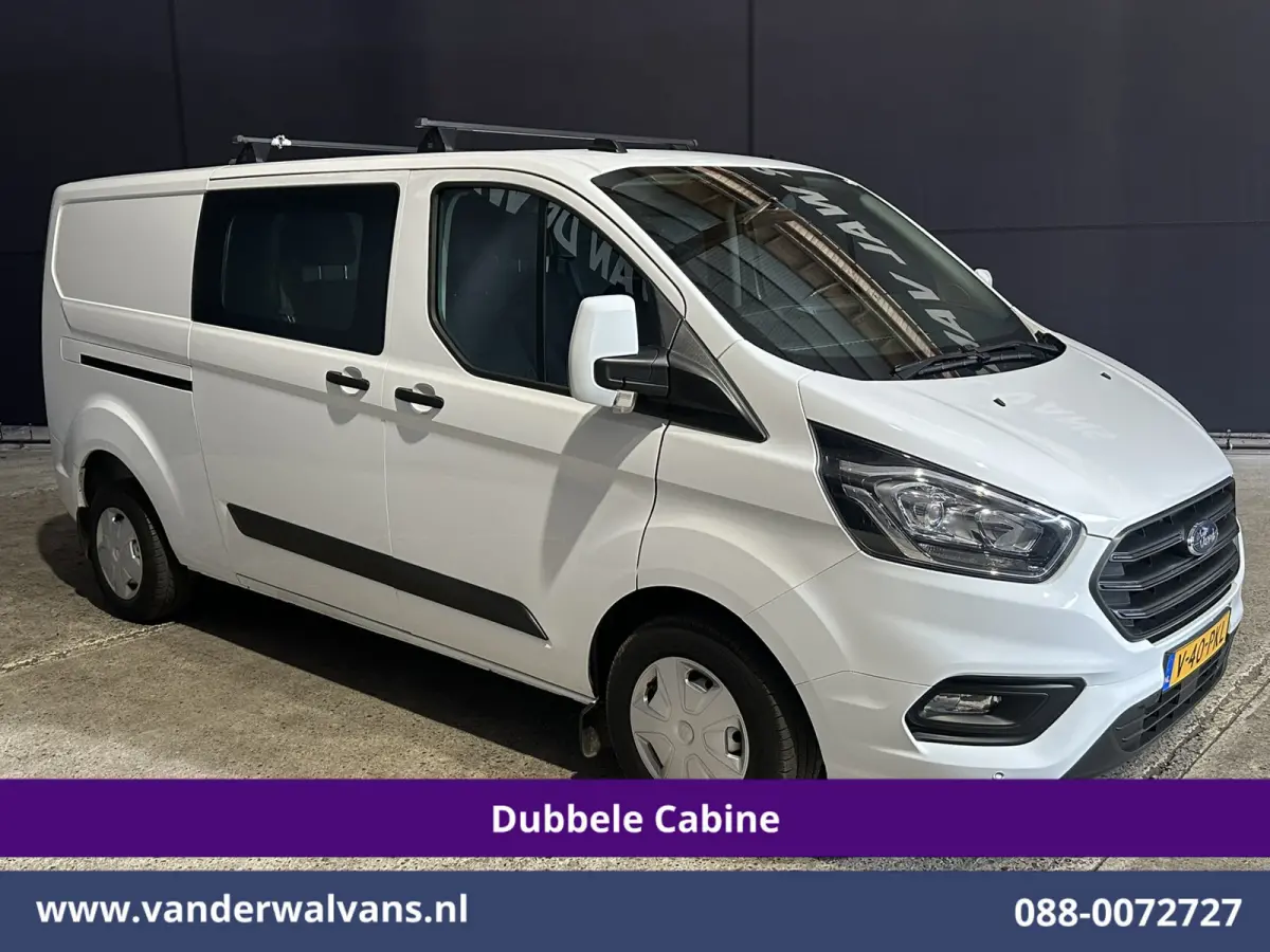 2.0 TDCI 131pk L2H1 Dubbele Cabine Inrichting Euro6 Airco | 5-Zits | Camera | Cruisecontrol | LED Parkeersensoren, Stoelverwarming, Achterklep, Dakdragers, 2800kg trekvermogen