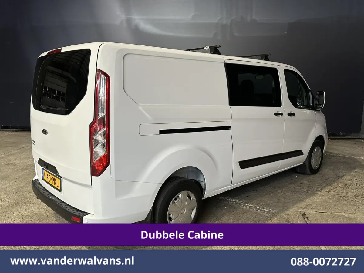 2.0 TDCI 131pk L2H1 Dubbele Cabine Inrichting Euro6 Airco | 5-Zits | Camera | Cruisecontrol | LED Parkeersensoren, Stoelverwarming, Achterklep, Dakdragers, 2800kg trekvermogen