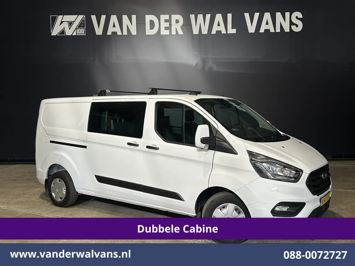 2.0 TDCI 131pk L2H1 Dubbele Cabine Inrichting Euro6 Airco | 5-Zits | Camera | Cruisecontrol | LED Parkeersensoren, Stoelverwarming, Achterklep, Dakdragers, 2800kg trekvermogen