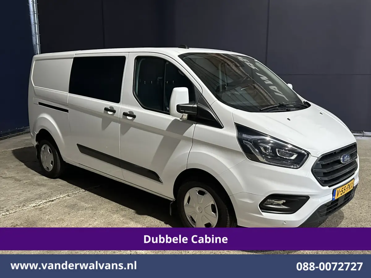 2.0 TDCI 131pk Automaat L2H1 Dubbele Cabine Euro6 Airco | 6-Zits | Camera | Navigatie | Apple Carplay Android Auto, Xenon, Cruisecontrol, Stoelverwarming, Verwarmde voorruit, Parkeersensoren