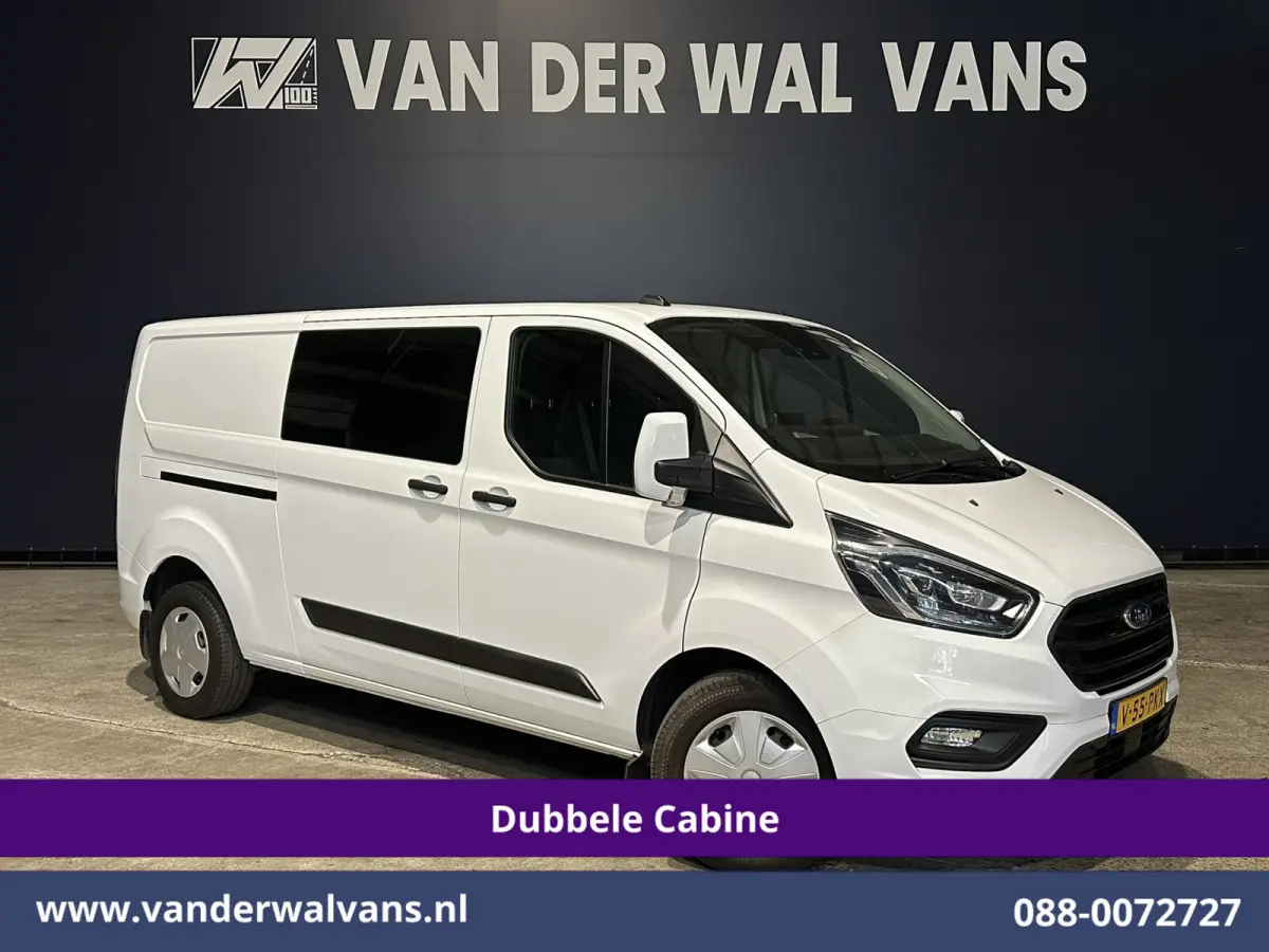 2.0 TDCI 131pk Automaat L2H1 Dubbele Cabine Euro6 Airco | 6-Zits | Camera | Navigatie | Apple Carplay Android Auto, Xenon, Cruisecontrol, Stoelverwarming, Verwarmde voorruit, Parkeersensoren