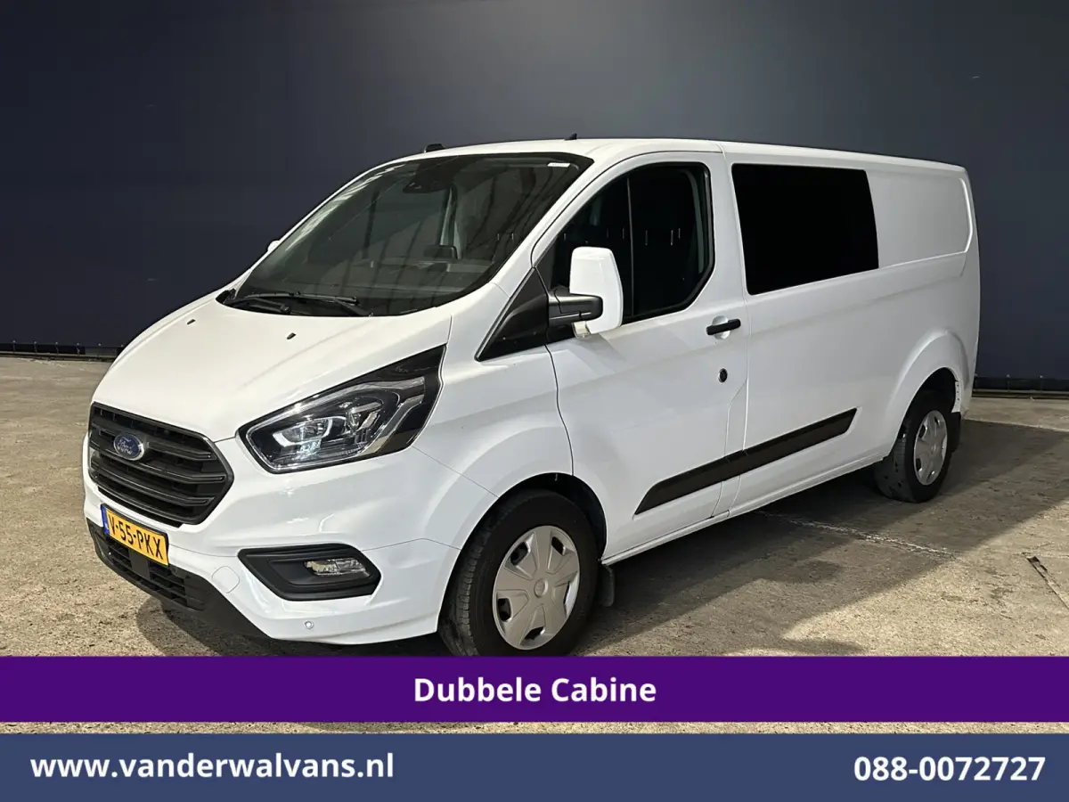2.0 TDCI 131pk Automaat L2H1 Dubbele Cabine Euro6 Airco | 6-Zits | Camera | Navigatie | Apple Carplay Android Auto, Xenon, Cruisecontrol, Stoelverwarming, Verwarmde voorruit, Parkeersensoren