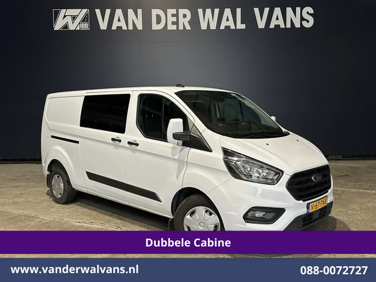 2.0 TDCI 130pk L2H1 Dubbele Cabine Euro6 Airco | 6-Zits | Camera | Apple Carplay | Cruisecontrol Android Auto, Stoelverwarming, Parkeersensoren, Achterklep