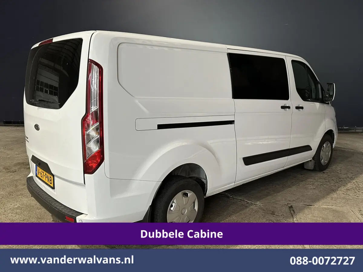 2.0 TDCI 130pk L2H1 Dubbele Cabine Euro6 Airco | 6-Zits | Camera | Apple Carplay | Cruisecontrol Android Auto, Stoelverwarming, Parkeersensoren, Achterklep