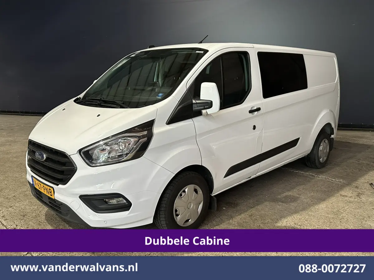 2.0 TDCI 130pk L2H1 Dubbele Cabine Euro6 Airco | 6-Zits | Camera | Apple Carplay | Cruisecontrol Android Auto, Stoelverwarming, Parkeersensoren, Achterklep