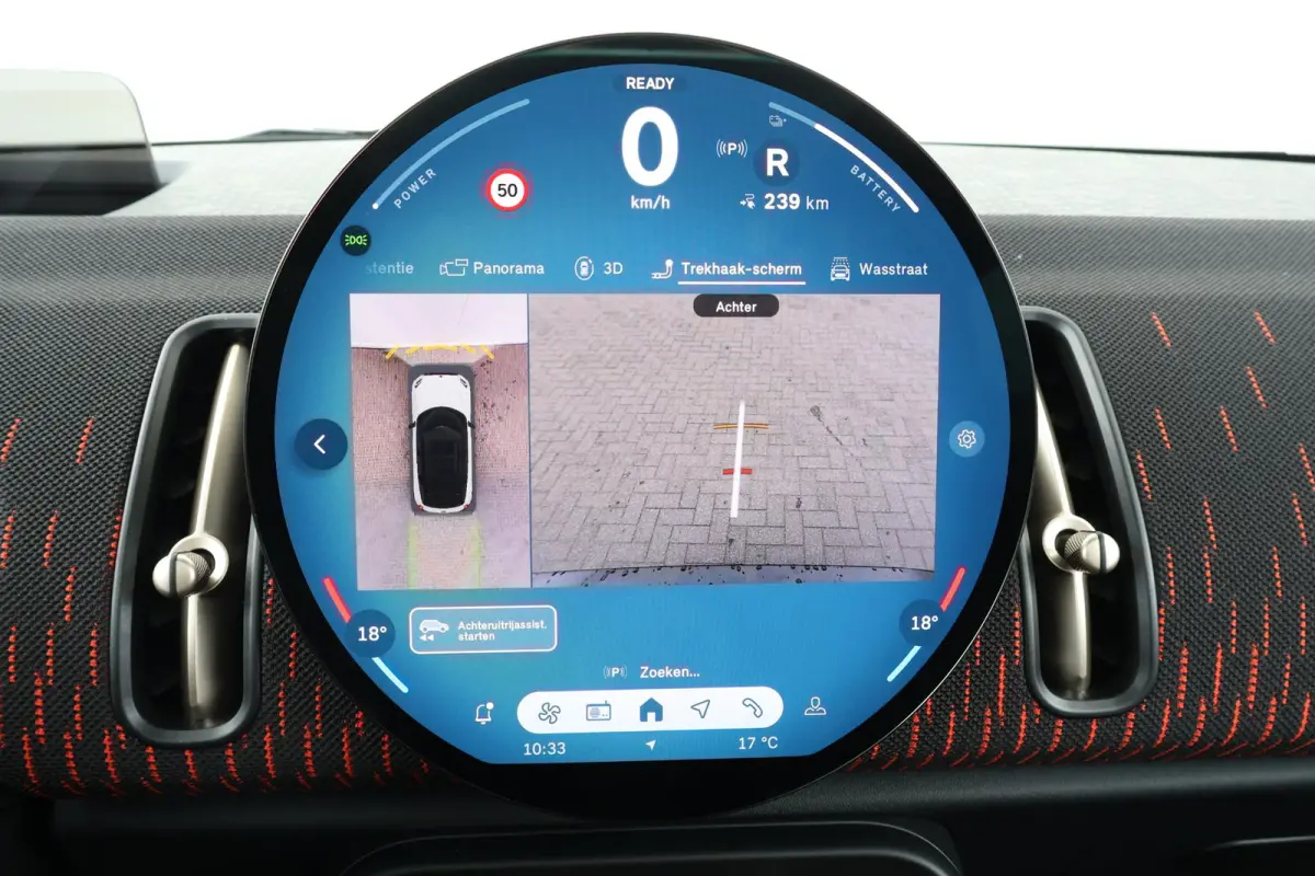 E John Cooper Works XL 66.5 kWh | SoH 100% | Comfort Access | Stuurwielrand verwarmd | Panoramadak | Harman-Kardon | Head-Up | Stoelverwarming | Trekhaak |