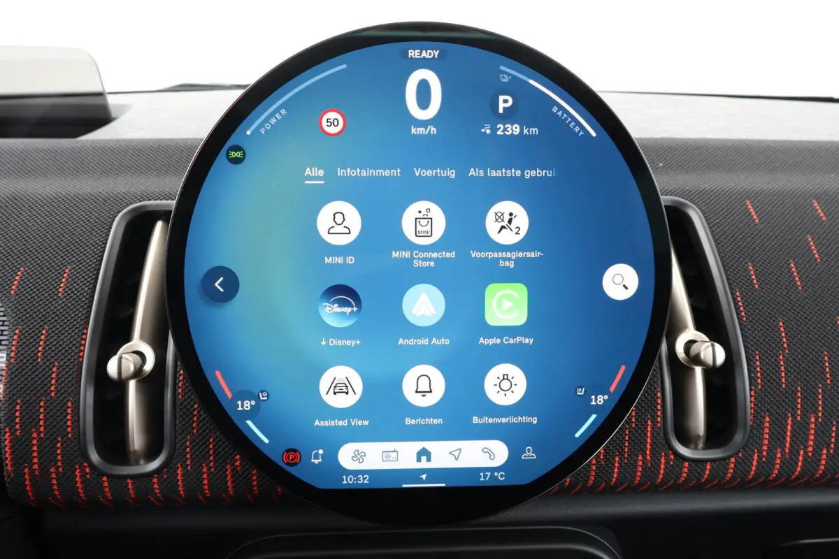 E John Cooper Works XL 66.5 kWh | SoH 100% | Comfort Access | Stuurwielrand verwarmd | Panoramadak | Harman-Kardon | Head-Up | Stoelverwarming | Trekhaak |