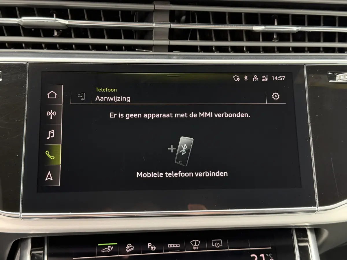 55 TFSI e quattro Pro Line S 21"/SOH 93%/Trekhaak/B&O/Laser LED/Stoelverwarming v+a/Adaptieve cruise/Dodehoek/Keyless/Head-up/Memory