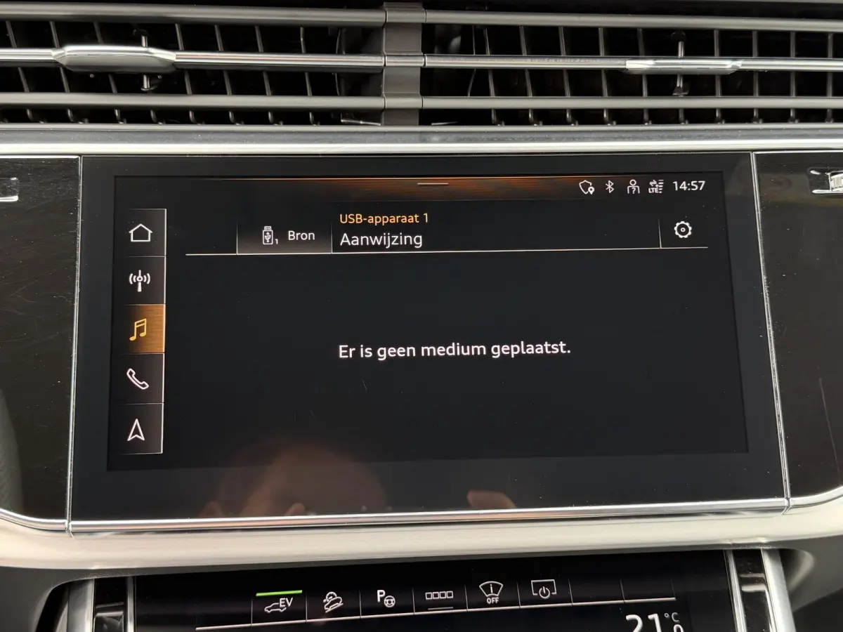 55 TFSI e quattro Pro Line S 21"/SOH 93%/Trekhaak/B&O/Laser LED/Stoelverwarming v+a/Adaptieve cruise/Dodehoek/Keyless/Head-up/Memory