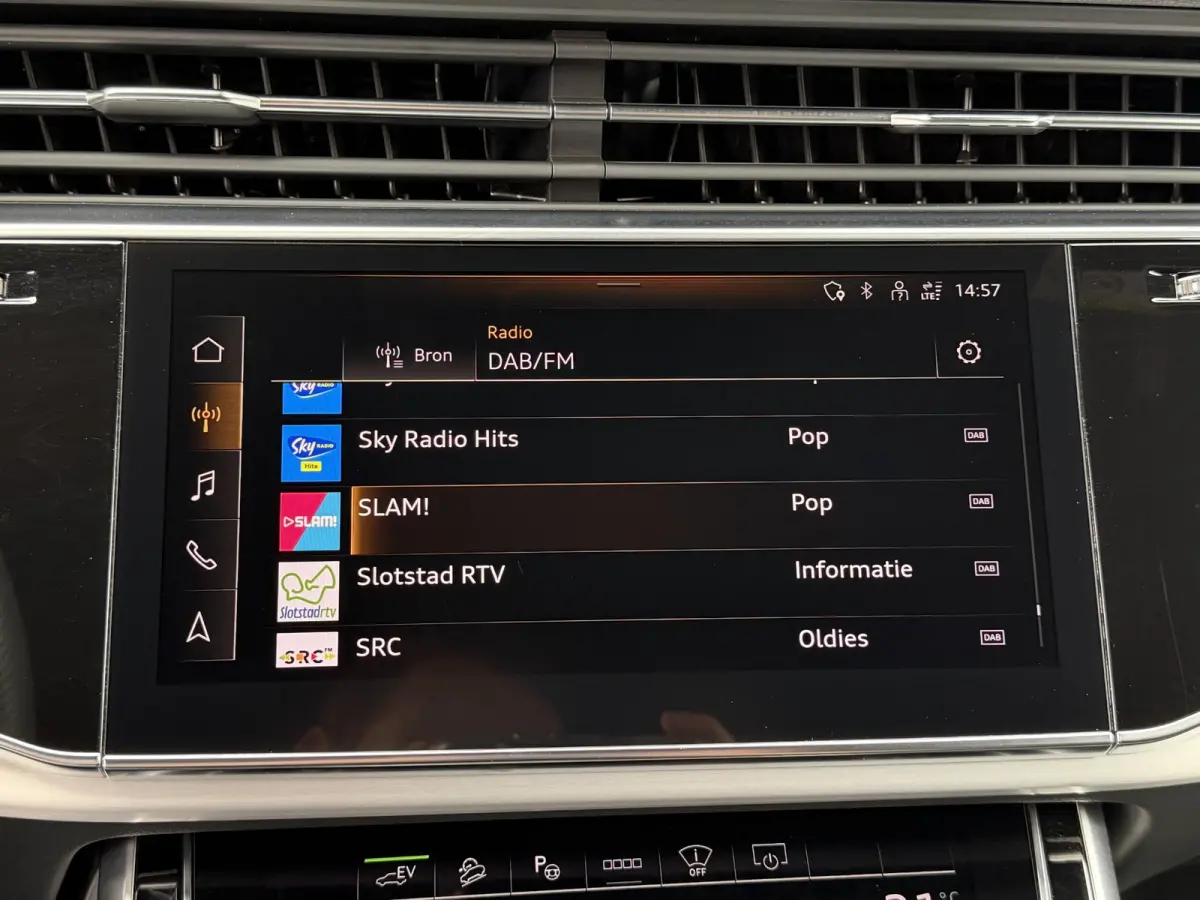 55 TFSI e quattro Pro Line S 21"/SOH 93%/Trekhaak/B&O/Laser LED/Stoelverwarming v+a/Adaptieve cruise/Dodehoek/Keyless/Head-up/Memory