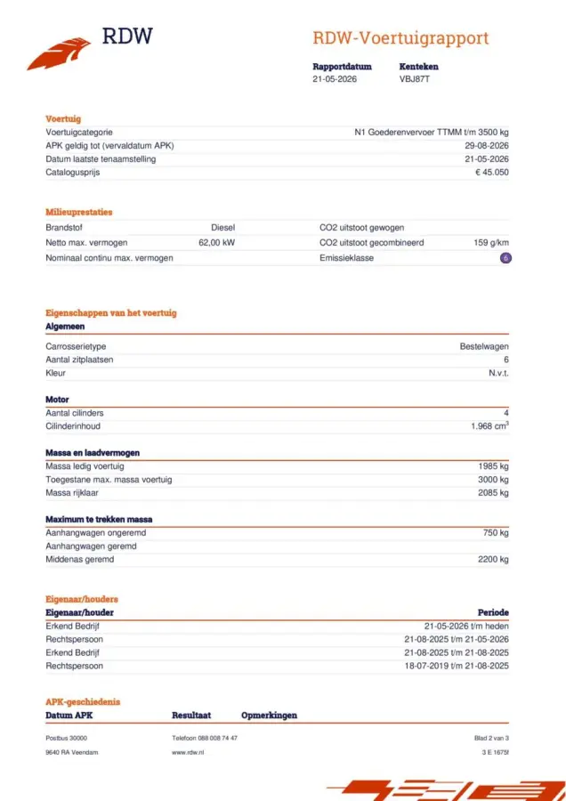 2.0 TDI L2H1 DC Dubbele Cabine AIRCO