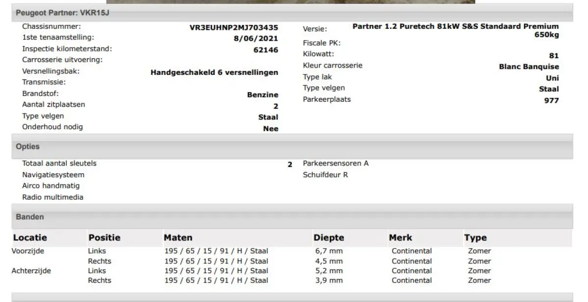 1.2 Benzine 111PK Euro6 Premium / Airco / Navigatie / Cruise-ctr. / Schuifdeur + Raam / Radio multimedia / Apk 06-2027