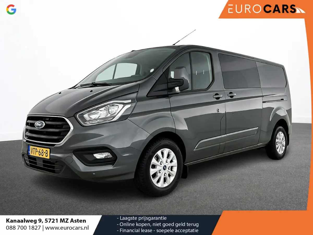 300 2.0 TDCI L2H1 Limited Dubbele Cabine Automaat Navigatie Airco 2 Schuifdeuren Trekhaak Parkeersensoren Carplay DAB