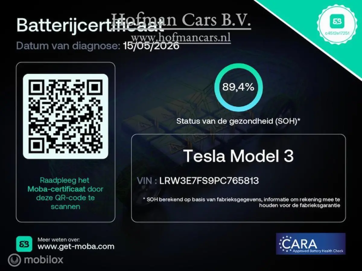 RWD Standard Plus 60 kWh LFP | SOH 89,4% | BTW-auto | AMD Ryzen | Warmtepomp | APK 04/2027