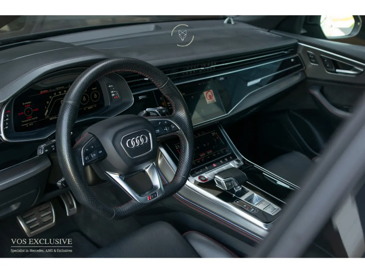 4.0 TFSI RS Q8 Quattro BTW|Massage|B&O 3D Advanced|HUD|Standkachel|23''|4-wielsturing|Trekhaak|Softclose